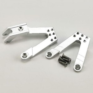 Alloy Front Shock Hoops (Shock Tower) - Silver for SCX10 II
