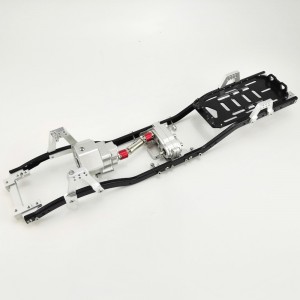 Alloy Complete Frame Chassis Set for SCX10 II - Black+Silver2