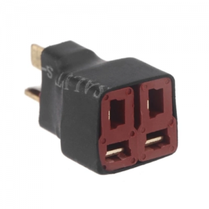 MOQ5pcs T Plug(Deans) 1 Male to 2 Female Parallel Wireless Conversion Connector / Adaptors / RC Plug