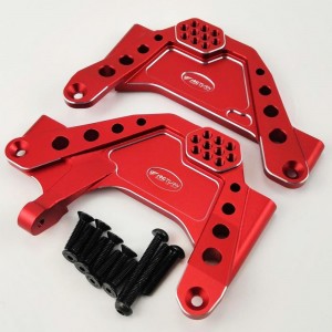 Alloy Front Shock Tower - Red for Axial SCX6 (Aluminum Front Damper Mount)
