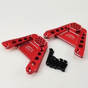 Alloy Rear Shock Tower - Red for Axial SCX6 (Aluminum Rear Damper Mount)