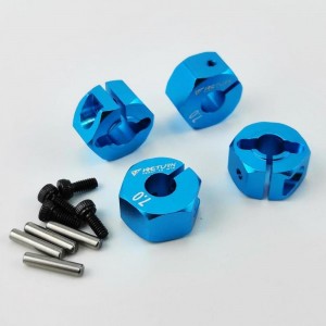 Wheel Hex Adaptor +2 Extensions - Alloy Red / Blue / Gold / Silver