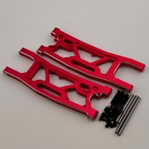 Alloy Rear Suspension Arms for 1/8 Traxxas Sledge Monster Truck - Red
