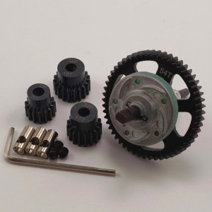 Complete Assembled Hardened Spur Gear with Slipper & Pinion Gear Set (54T/15T/17T/19T)  for Traxxas Slash Rustler 4x4