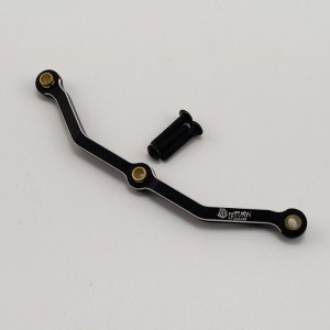 Alloy Steering Link Set for TRX-4M 1/18th Scale Crawler: Black (Aluminum Front Steering Rods)