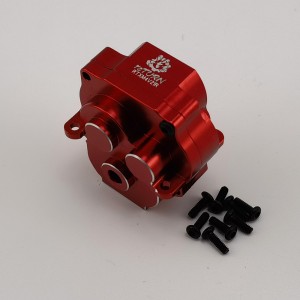 V2 Alloy Center Gear Box Housing Set for TRX-4M 1/18th Scale Crawler: Red (Transmission Gear Case)