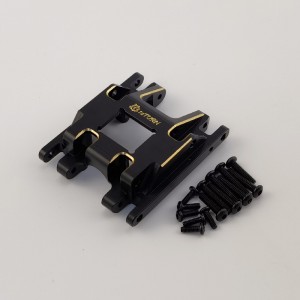 Black Brass Center Gear Box Mount for TRX-4M 1/18th Scale Crawler (Transmission Case Mount)