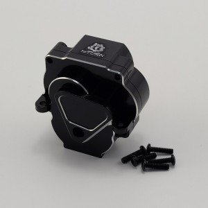 V4 Alloy Center Gear Box Housing Set for TRX-4M 1/18th Scale Crawler: Black (Transmission Gear Case)