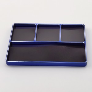 Alloy RC Week Magnetic Screw Tray 128x89x10mm: Blue