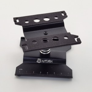 Rotating RC Car Stand for Mini / Micro Crawler 1/18 1/24 Rc Car Repair Assembly Display: Black 140*134  Height: 60-90mm