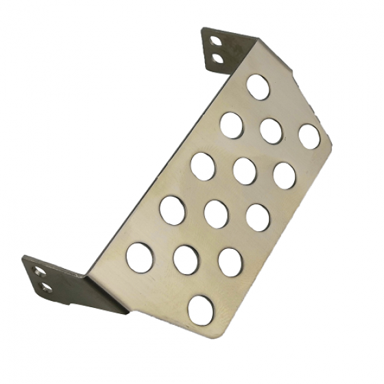 Steel Front Fender Steering Guard-Silver for (TRX-4) (RTUP02010)