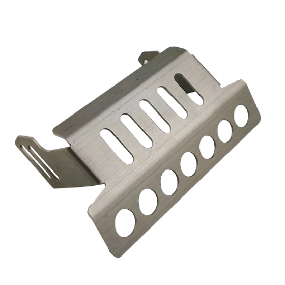 Heavy Steel Front Fender Steering Guard-Silver for (TRX-4) （RTUP02021）