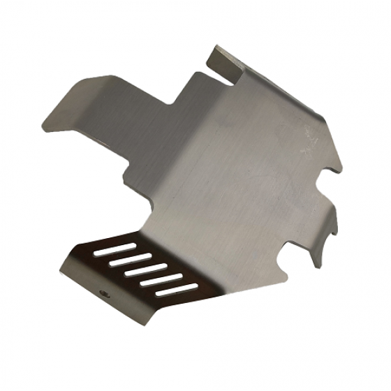 Heavy Stainless Steel Center Gear Box Bottom Protector Mount - Silver for (TRX-4)（RTUP02022）