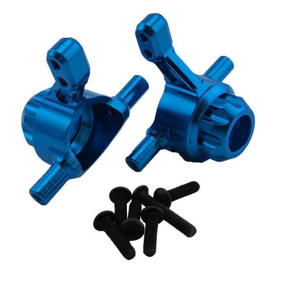 Aluminum Front Hub/Knuckle Arm For TT02 - Blue