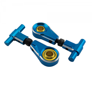 Aluminum Adjustable Front Upper Arm Set  For TT02 - Blue