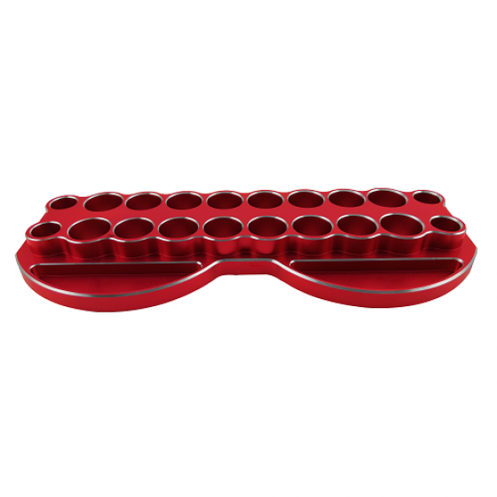 20 Holes Aluminum RC Tool Stand for Screwdrivers 230x84x20mm (DTEL01028/B)