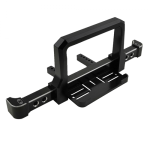 Aluminum Front Bumper Set w/ Winch Plate Style B -Black  for (TRX4) (RTUP02030)