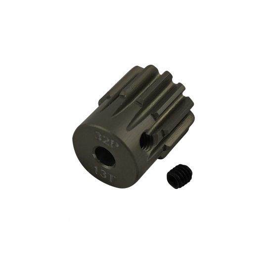 3.175 Bore 32DP - 13T Aluminum 7075 Hard Coated Motor Pinions Gear - Ti Gold with M3 set screw