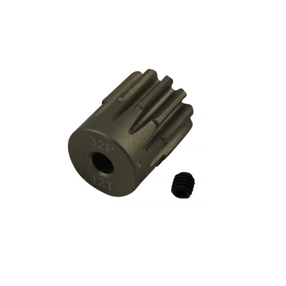 3.175 Bore 32DP - 12T Aluminum 7075 Hard Coated Motor Pinions Gear - Ti Gold with M3 set screw