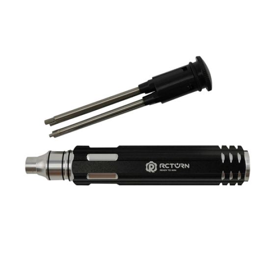 White Steel Black B 4 in 1 Magnetic Screwdriver Set 1.5/2.0/ 2.5/3.0mm White Steel Tips  1 set