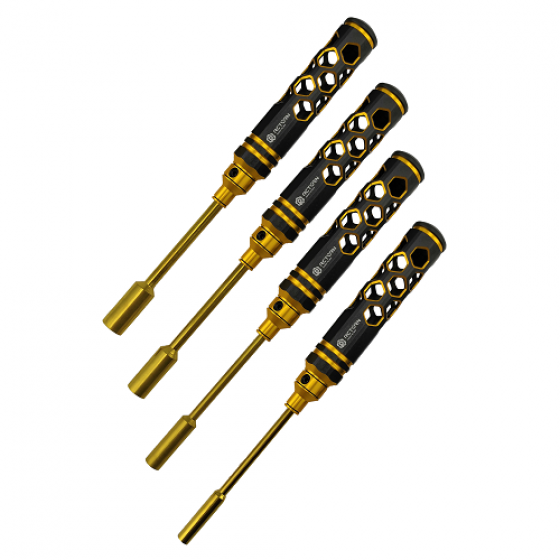 Classic Allen Wrench Set - Hexagon Honeycomb Black Gold  4pcs (RTT02023)