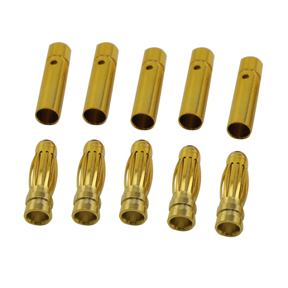  2.5mm Gold Plated Banana Plug  Male & Female 