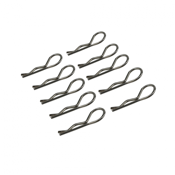 Bodyshell R Clips 1/16 Stock size / Orignal Color  10pcs/bag  Dia: 1.0mm