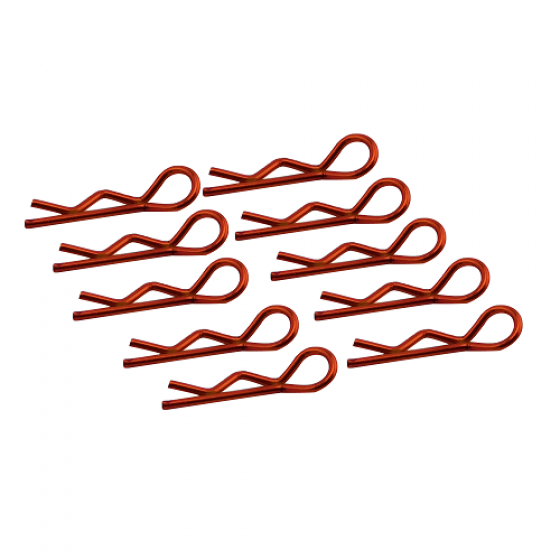 Color Bodyshell R Clips RTEL01004B: 1/10 Stock size / color