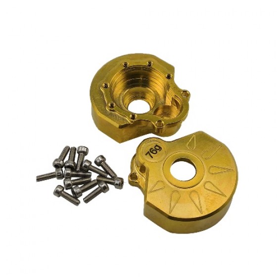 Brass Front Rear Portal Cover Style B for (TRX-4)