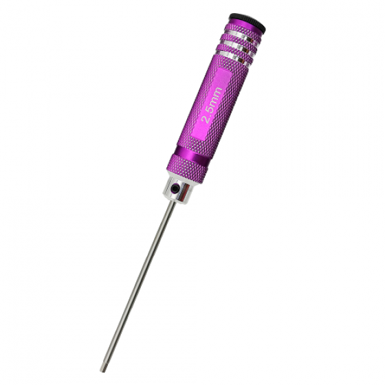 White Steel Allen Wrench Set - Purple 4pcs RTT11067A Hex1.5 x 180mm RTT11067B Hex2.0 x 180mm RTT11067C Hex2.5 x 180mm RTT11067D Hex3.0 x 180mm White Steel Tips 4pcs/set