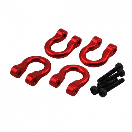 Aluminum Alloy Tow Shackle for 1/10 Crawler (SCX10 / II / III, TRX4)