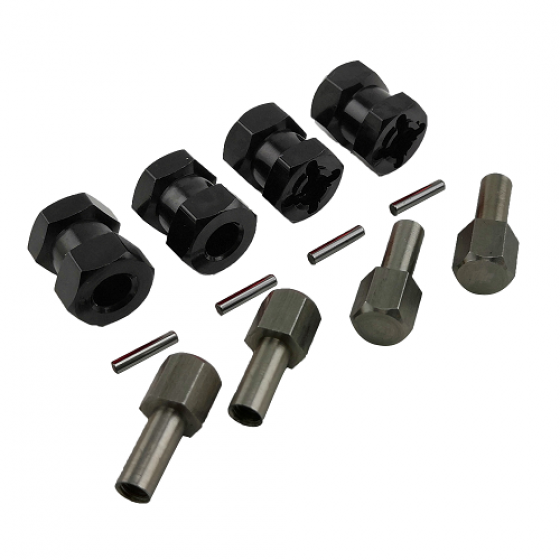 Wheel Hex Adaptor +10 Extensions - Alloy Red / Black / Blue / Purple