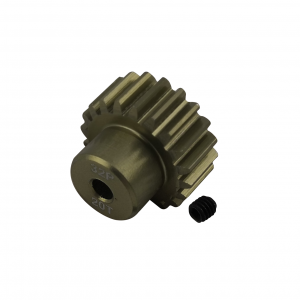 3.175 Bore 32DP - 20T Aluminum 7075 Hard Coated Motor Pinions Gear - Ti Gold with M3 set screw