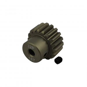 3.175 Bore 32DP - 18T Aluminum 7075 Hard Coated Motor Pinions Gear - Ti Gold with M3 set screw