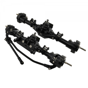 Aluminum Complete Assembled Pass Through Axle w/heavy Duty Gears & Truss & Steering Knuckle  for SCX10 II