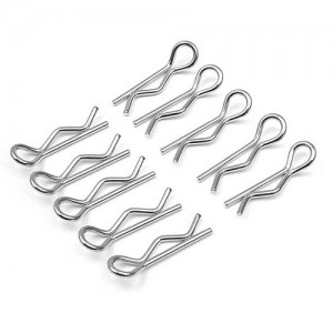 Bodyshell R Clips  RTEL01004A: 1/10 Stock size / Orignal Color 10pcs/bag  Dia: 1.2mm
