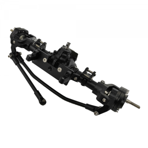 Aluminum Complete Assembled Pass Through Axle w/heavy Duty Gears & Truss & Steering Knuckle  for SCX10 II