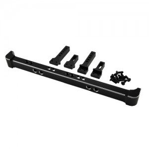 Aluminum Rear Bumper Set Style B -Black for (TRX-4)