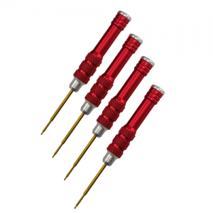 Hardened Steel Allen Wrench Set - Small Red  4pcs