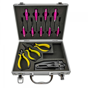 Complete 13in1 Classic RC Tool Case - Mixed 13pcs Set: Pink