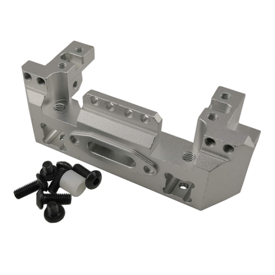 Aluminum Front Bumper Winch ​Servo Mount for TRX4 / TRX-4 RTUP02072B: Silver