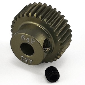 64DP - 3.175mm Bore Aluminum 7075