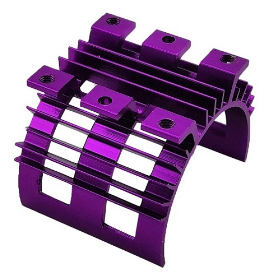 Metal Heat Sink for 36mm Motor Purple/Blue (Cooling Fan Mount Set for 30x30mm fans)