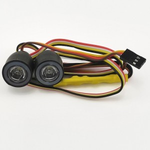 RC LED Round Light - 1+1 Angel/Devil Eyes 5V-8.4V, 13 Mode of Lighting 22x20mm(x2) CH3 Channel Switch