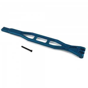 Aluminum Battery Hold-Down Lock Plate for (TRX-4) - Light Blue