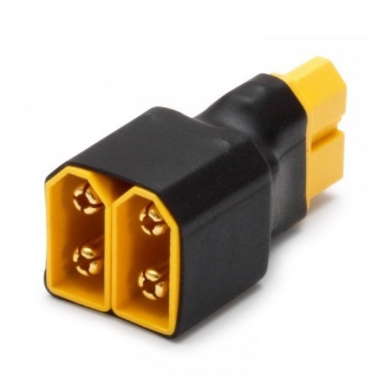 MOQ5pcs XT60 2 Male to 1 Female Parallel Wireless Conversion Connector 1F2M / RC Adaptor