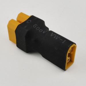 MOQ5pcs XT60 1 Male to 2 Female  Connector Parallel Wireless Conversion Connector / Adaptors / RC Serial Plugs