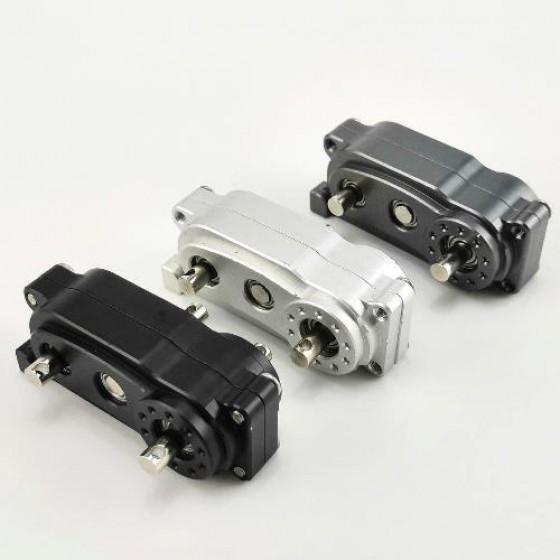 Alloy Transimission Case with Gears for SCX10 II - Black
