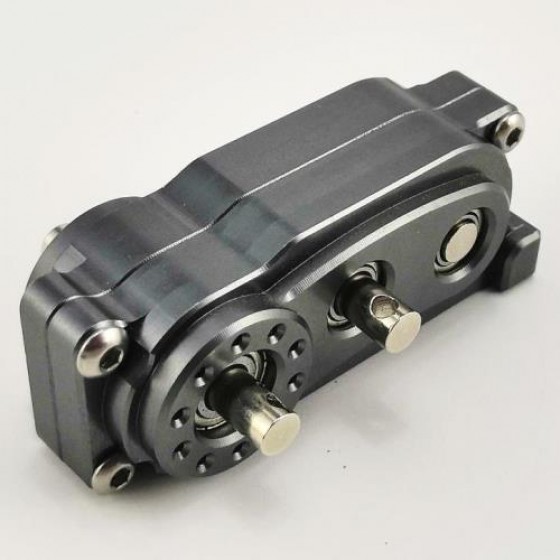Alloy Transimission Case with Gears for SCX10 II - TiColor