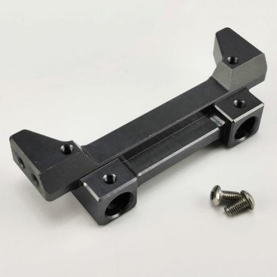 Alloy Rear Chassis Brace (Rear Bumper Mount) - TiColor for SCX10 II